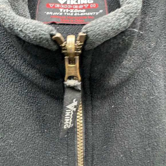 Viking Tempest II Fleece Jacket Men's 2XL Black Full Zip Tri-Zone Outdoor Work - Picture 7 of 14
